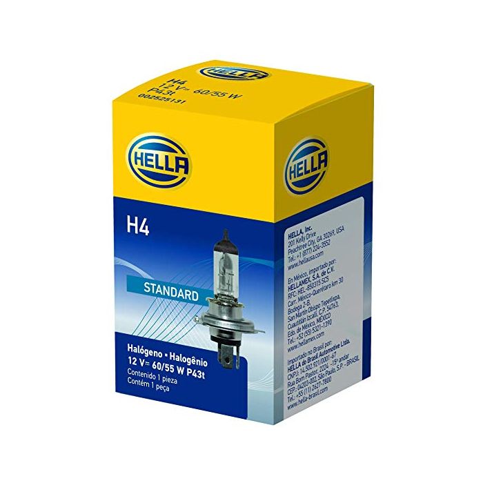 Lámpara H4 P43T 12V 60/55W. Caja